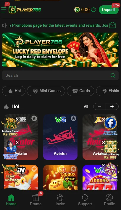 Player786 Game Homepage